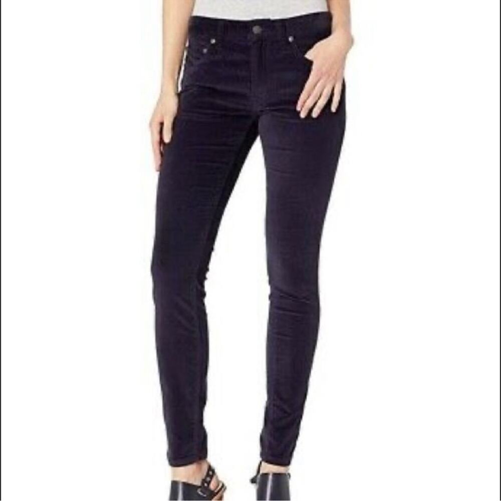 Frye velvet midnight blue skinny pants high waist size 31